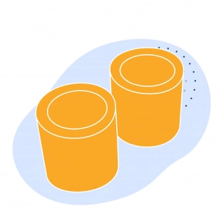 Капролоновая втулка 350х1400 мм белая ПА 6