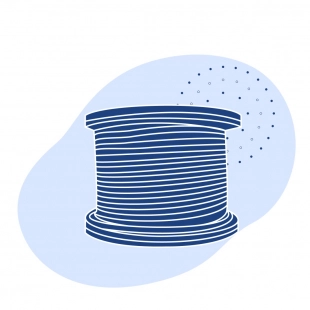 Канат грузоподъемный оцинкованный ГОСТ 7668-80 6.3 мм