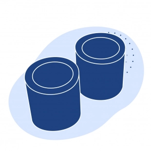 Капролоновая втулка 350х1400 мм белая ПА 6