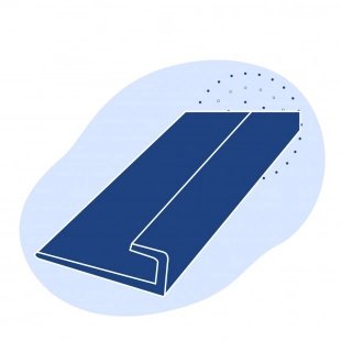 L-образный профиль стальной 180х110х10 мм ст10 ГОСТ 8510-86