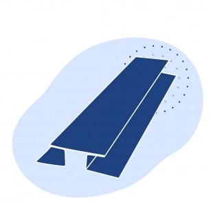 Н-образный профиль стальной 200х260х7.6 мм 17Г1С ТУ 14-2-24-72