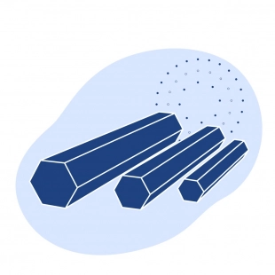 Шестигранник нержавеющий 100 мм AISI 321 ГОСТ 18968-73