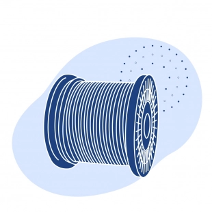 Канат крановый 18 мм оцинкованный (С) 6х19 (11+6+6/6)+1 ГОСТ 2688-80